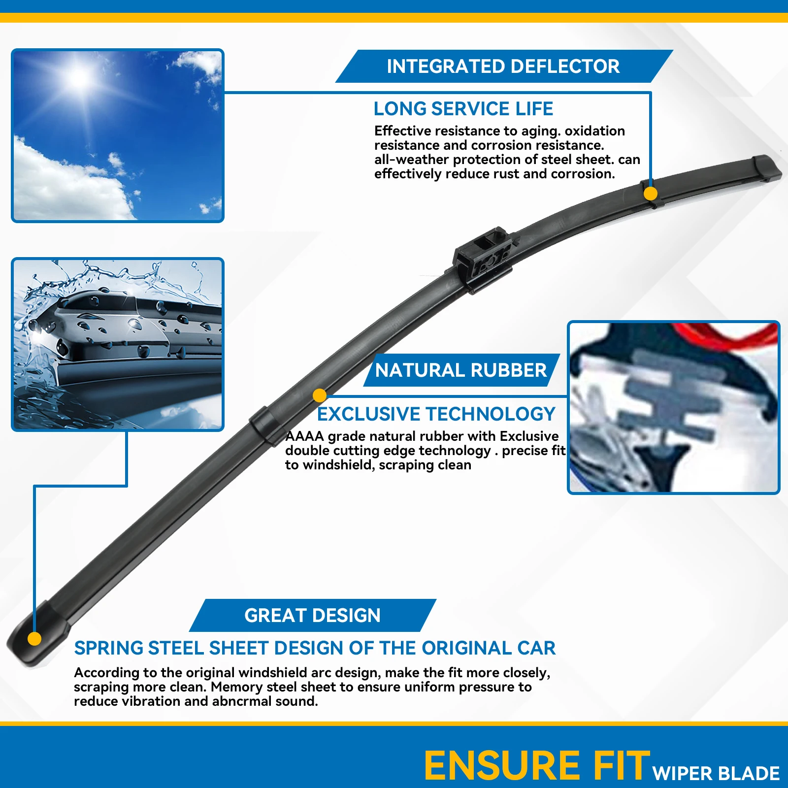 2 قطعة لمرسيدس بنز GLC الفئة X253 C253 2015-2023 الجبهة ممسحة زجاج أمامي شفرات 2016 2020 2021 الزجاج الأمامي نافذة الملحقات