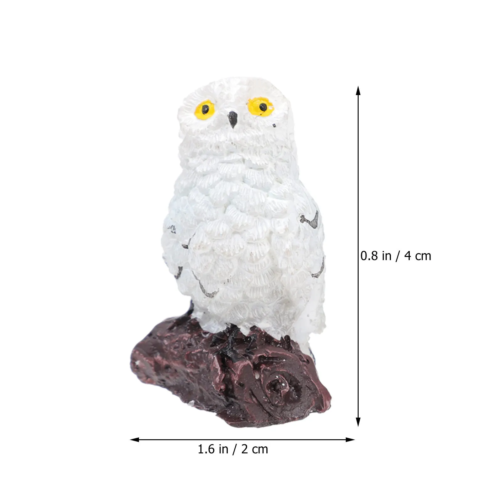 

3Pcs Cat Head Owl Decor Cute Posture Resin Mini Ornament for DIY Bonsai Succulent Garden Fairy Landscaping Desktop Room