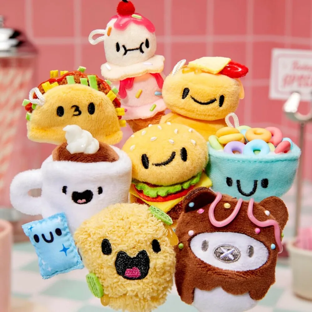 MGA Miniverse Make It Mini Plush Food Blind Ball Keychain Burger Ice Cream Soft Stuffed Mystery Toy Collectible DIY Craft Gift view 3