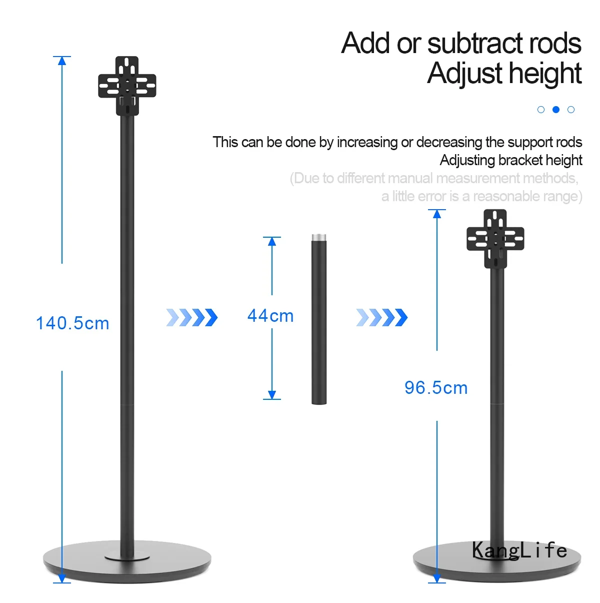 Universal 3D Hologram Projector Fan Stand Hook Steel Bracket for 3D Holographic Fan Adjustable Ceiling Fan Stand Bracket