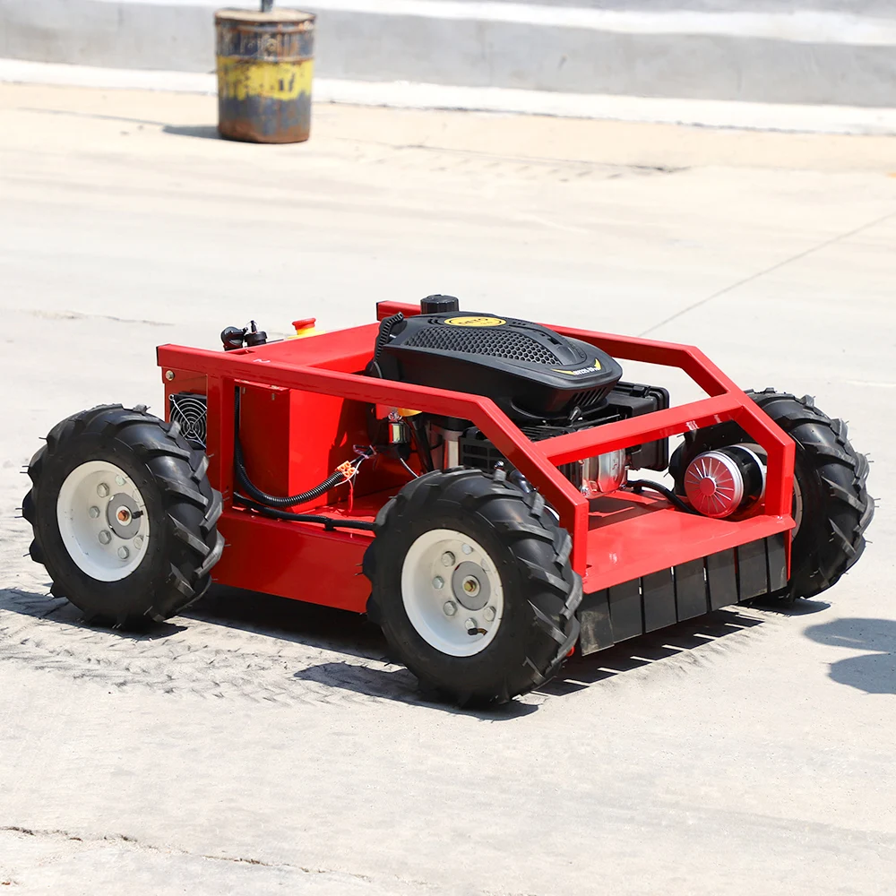 

Hot Product CE Approve Grass Cutting Machine Crawler Brush Cutter For Agriculture Electric Remote Control AI
