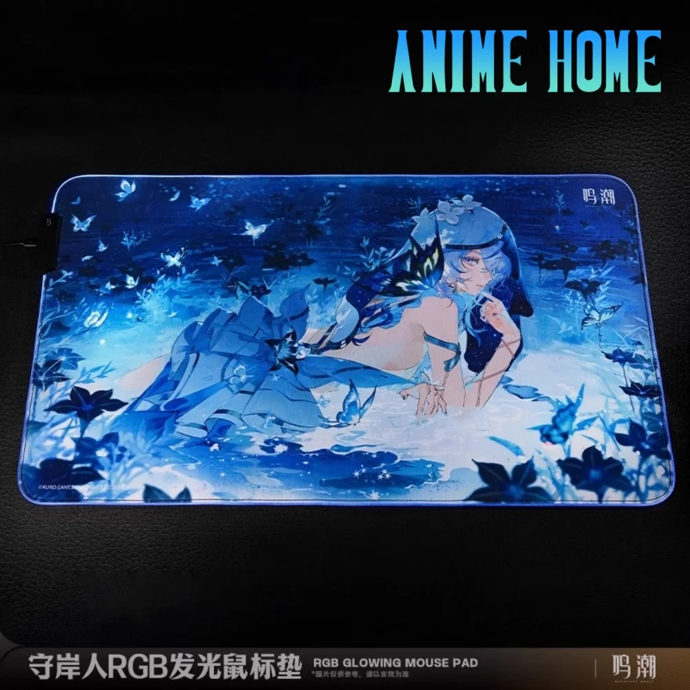 

Available Game Wuthering Waves The Shorekeeper RGB Glowing Mouse Pad Mouse Mat Cosplay Official Original