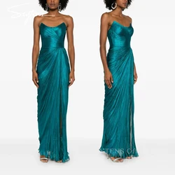 SSYTENS Elegant Green Evening Dresses Wedding Customized Customized Strapless Graduation Gowns Event Long Celebrity Prom Dress