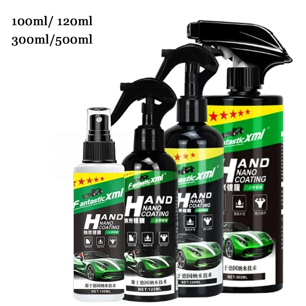 

Nano Ceramic 100ml-500ml Car Coating Auto Detailing Products Liquid Spray Polish Wax Film Paint Care Protector Kit Accessories