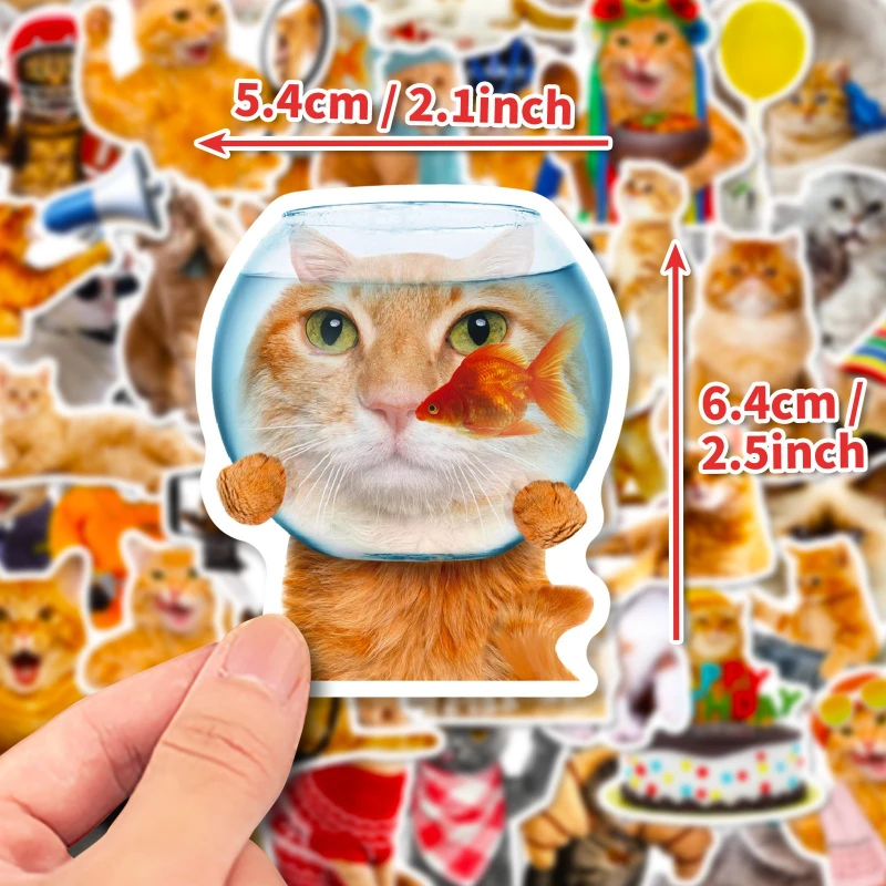 10/30/50 قطعة Kawaii الحب القط PVC ملصق الجمالية للأطفال الكورية الديكور سكرابوكينغ القرطاسية اللوازم المدرسية للأطفال
