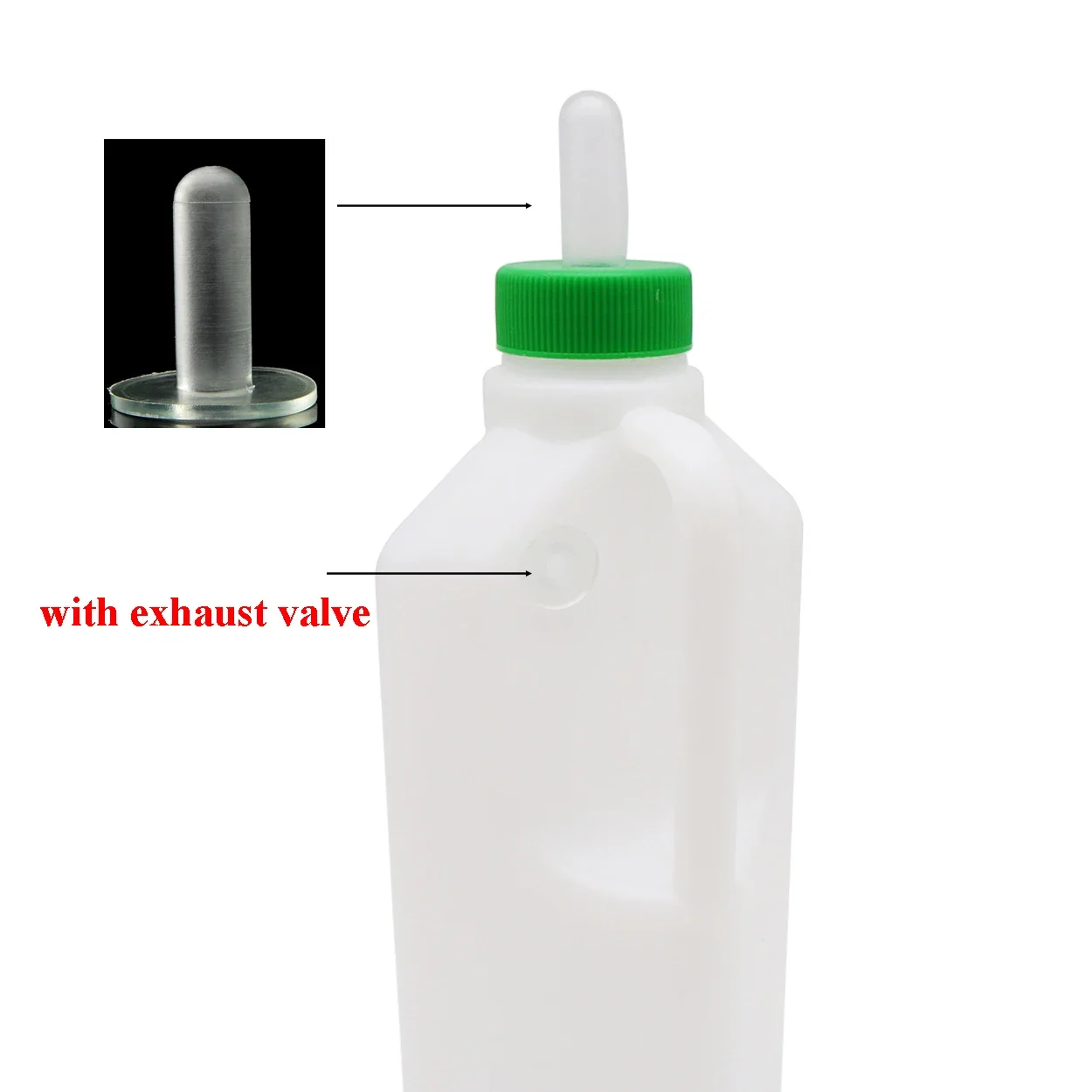 1Pcs Calf Sheep Milk Bottle with Replaceable Silicone Nipple Lamb Goat 850Ml Feeder Water Drinker Feeding Supplies Tools