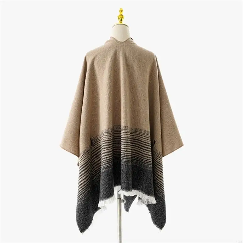 Stylish Tassels Thin Ponchos Casual Dresses Ponchos Beach Holiday Ponchos