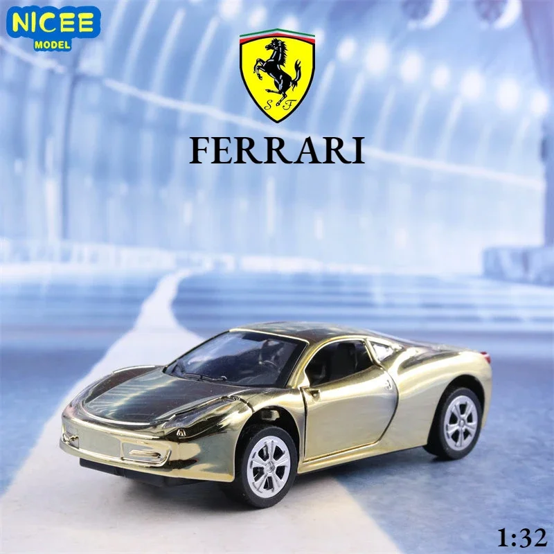 Ferrari Mercedes Benz BIG G Porsche BMW modelo de aleación de Metal fundido a presión, coche de colección Pull Back, regalos de juguete para niños, 1:32, L6