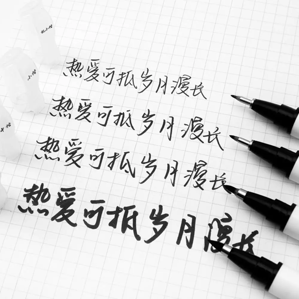 Pinceles chinos de Crisperding, pluma de práctica de caligrafía, escritura de escritura, medio, fino, extrafino