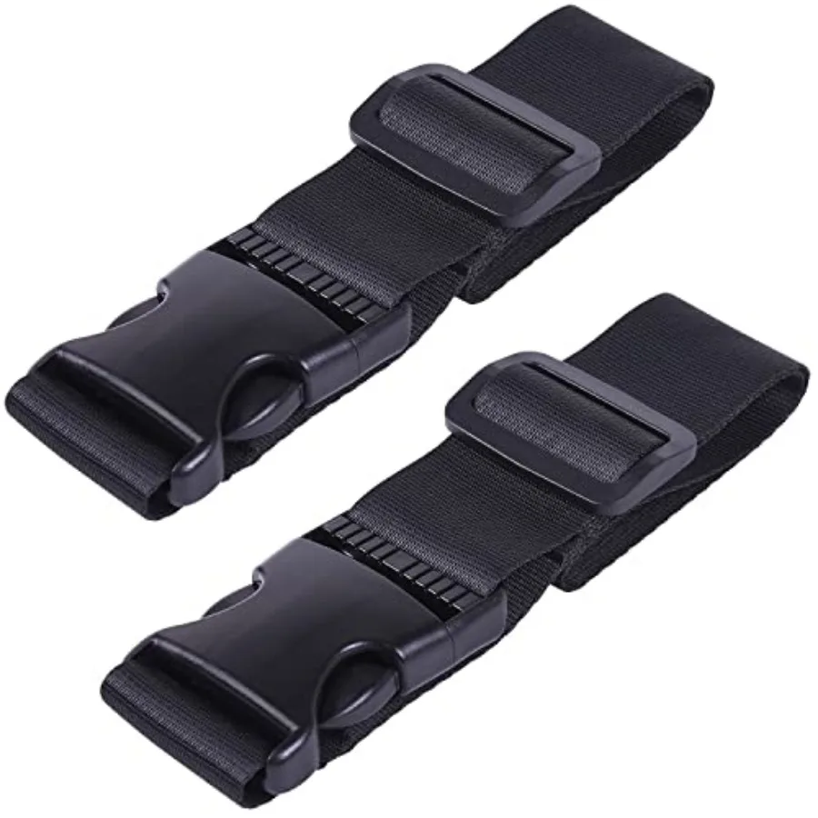 

2 Pcs Add a Bag Luggage Strap, Heavy Duty Adjustable Suitcase Belt Travel Attachment Travel Accessories for Connecting Your Lug