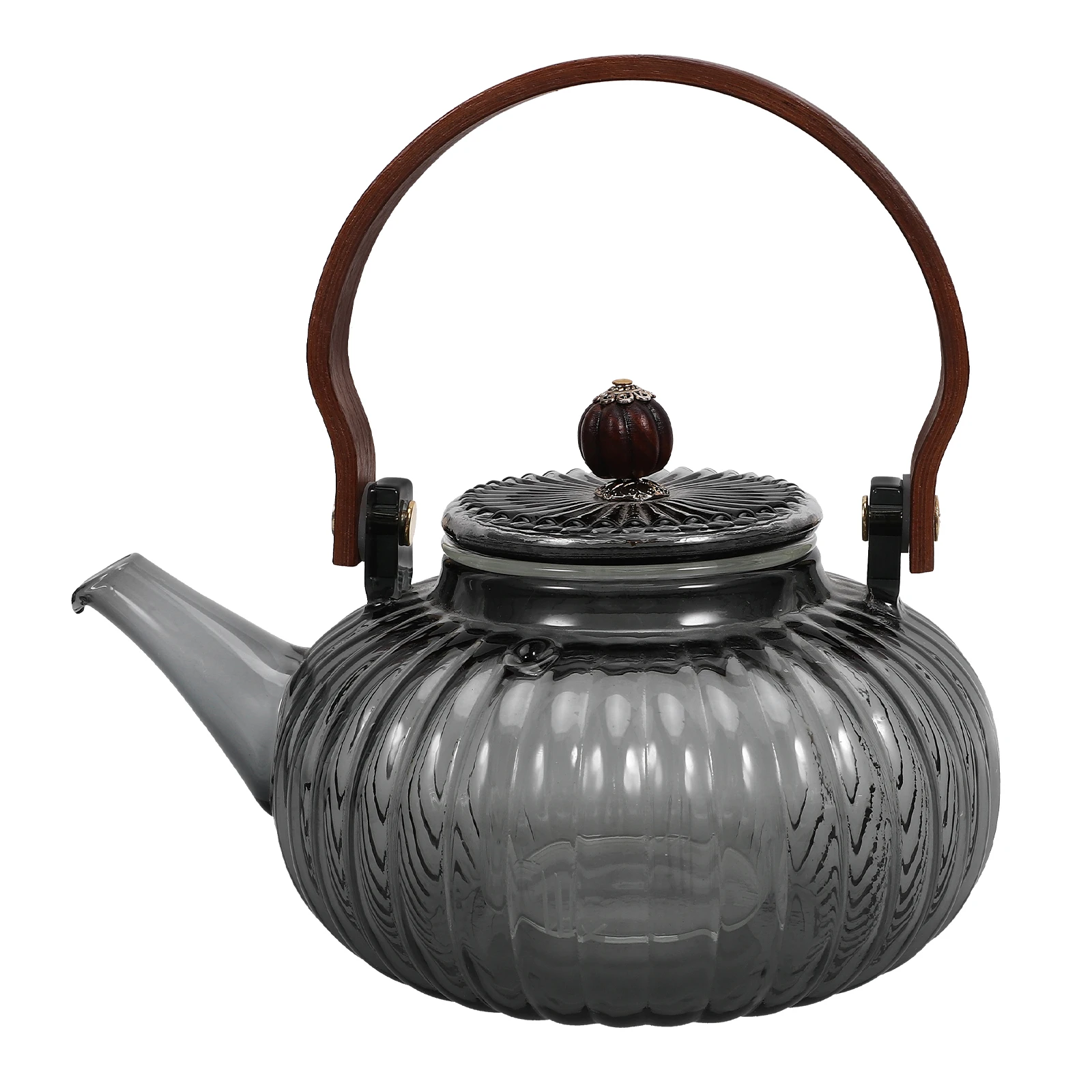 

Glass Teapot 800Ml Smooth Easy Clean Comfortable Handle Home Office Use Flower Tea Kettle Loose Leaf Portable Water