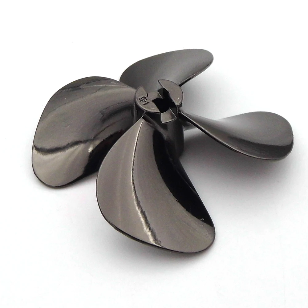 4-Blades 60mm RC Boat Propeller Metal Prop CW/CCW Impellers for 4mm Shaft RC Fishing Tug Boat Scale Marine Boat