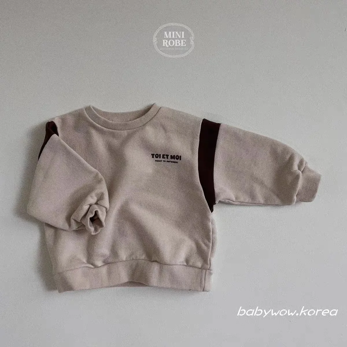 2024 Autumn New Baby Long Sleeve Sweatshirt Cotton Infant Boy Letter Print Casual Sweatshirt Children Loose Pullover Clothes