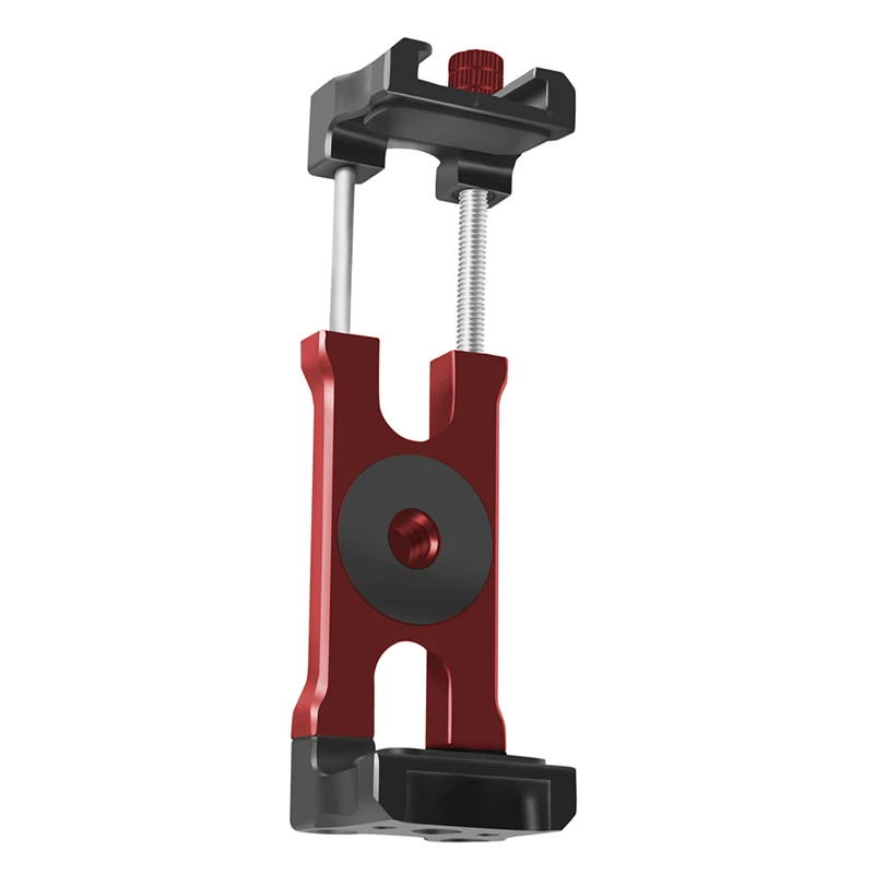 U Clip Telefonständer Power Bank Halter Ausziehbare 62-87mm Klemme Kaltschuhhalterung 1/4" ARRI für iPhone Kamerakäfig Stativhalterung – Detail 12