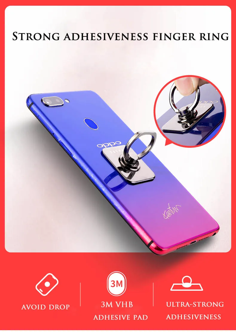 DEAHAN 304 Edelstahl Fingerring Handyhalter Ständer 360° Verstellbarer Hakenring Fingerständer für Smartphone-Halterung – Detail 2