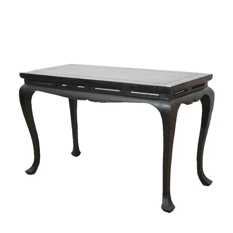 Antique all-solid wood furniture, , tea table, retro and simple painting table, study desk, Chinese table