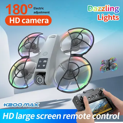 Brushless Motor Mini Drone with 7-Color Lights and 360° Stunt Roll
