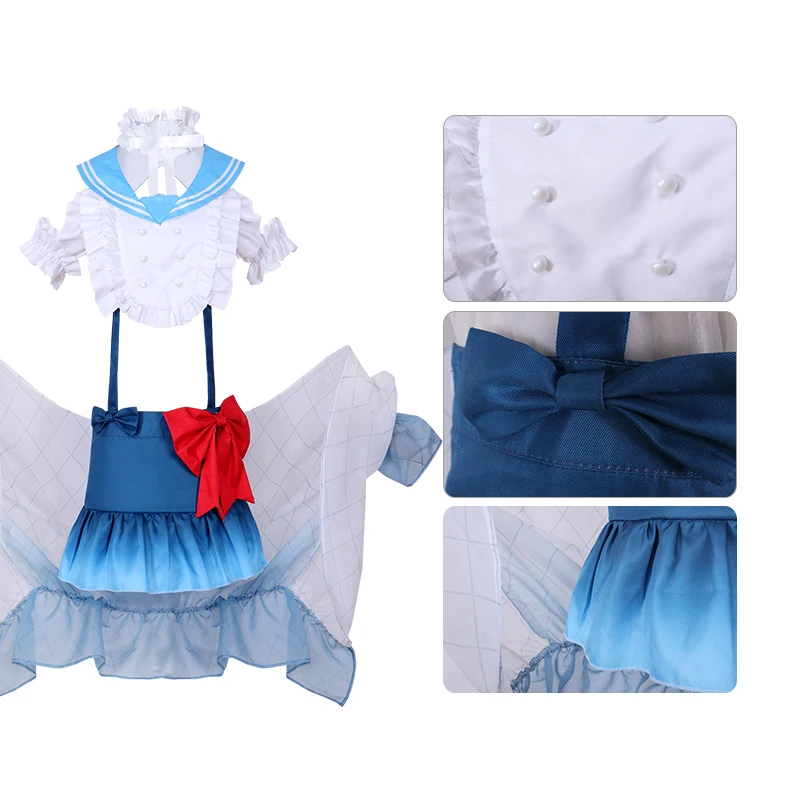 Project Sekai Vs Virtual Singer Fufu Cream Soda Miku Cosplay Costume Dress Creative Figure Outfit Uniform Summer Clothes