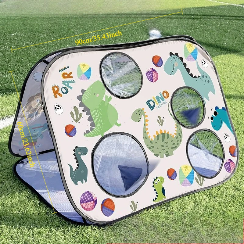 Kids 3-in-1 Fabric Sandbag Throwing，Sensory Training Sticky Ball Target, Parent-Child Interactive Concentration Outdoor Game
