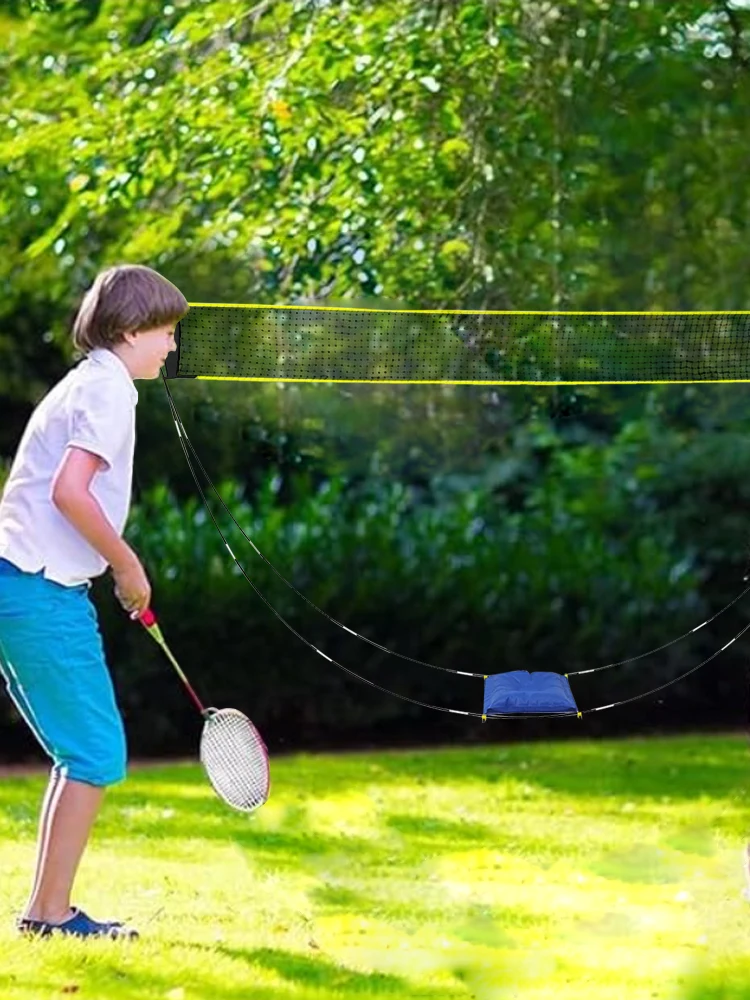 

Портативная сетка для бадминтона, подставка для бадминтона, съемная волейбольная сетка, многофункциональная пляжная сетка для двора, сада