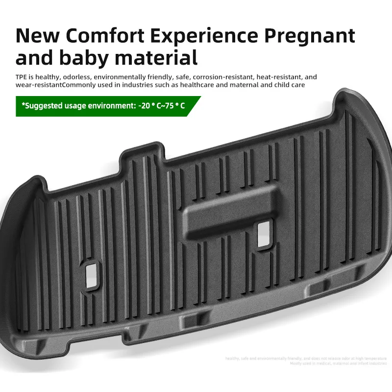 For Toyota Estima Previa 50 2006-2019 Lower Stratum Trunk Mats Pad TPE Cargo Liner Rear Trunk Mat Waterproof Wear-resistant