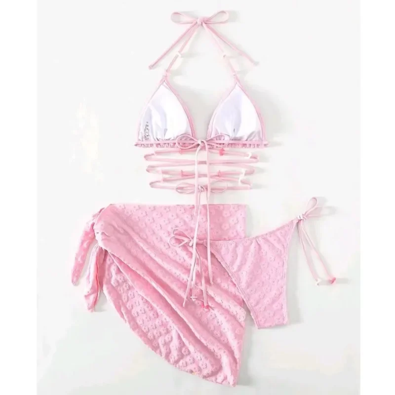 Costumi da bagno bikini sexy rosa Costumi da bagno da donna Push Up Costumi da bagno da spiaggia femminili Costumi da bagno per ragazze Bikini brasiliano Piscina Bagnante