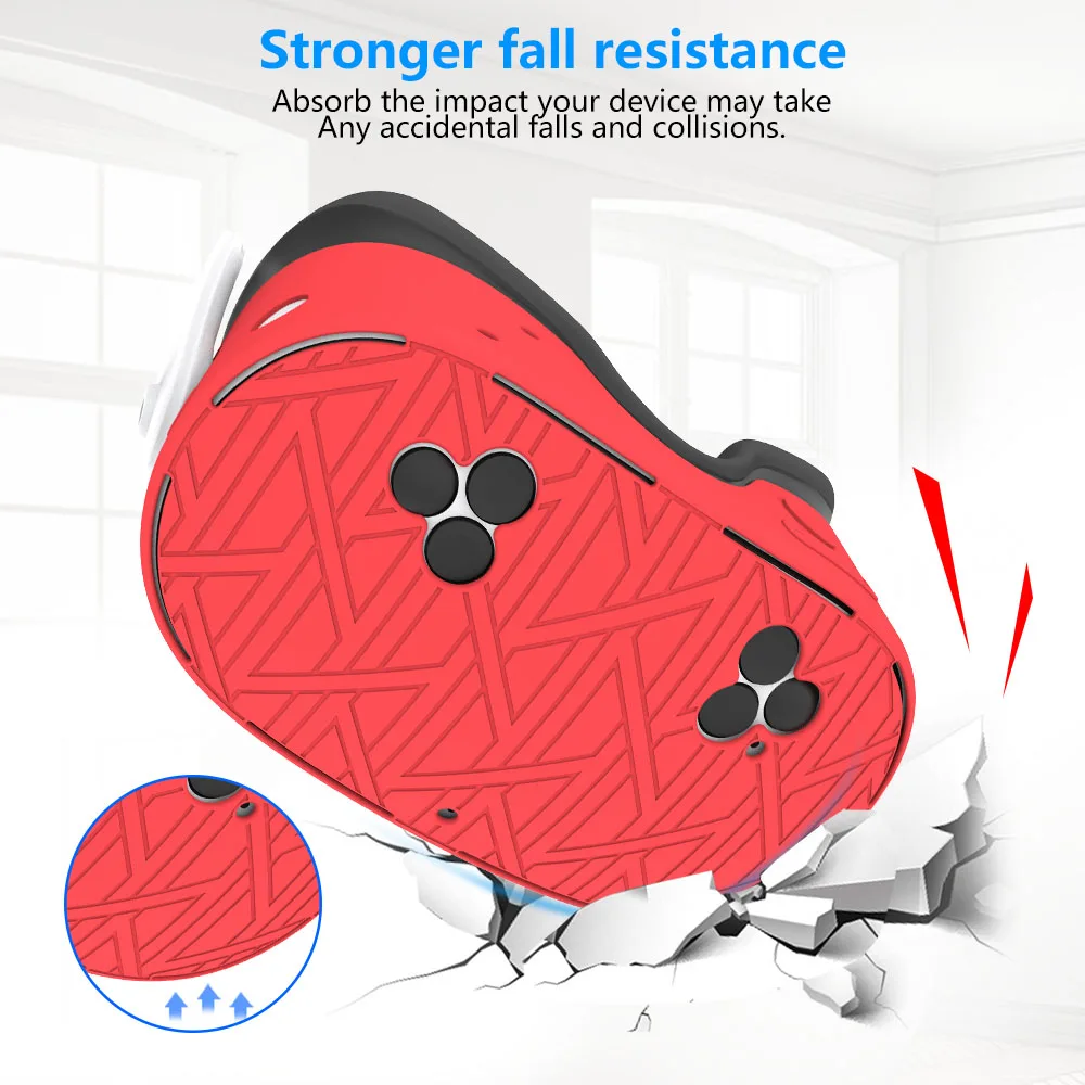 7-Piece Silicone VR Headset Case Cover for Meta Quest 3S Scratch Resistant TPU Protective Accessory