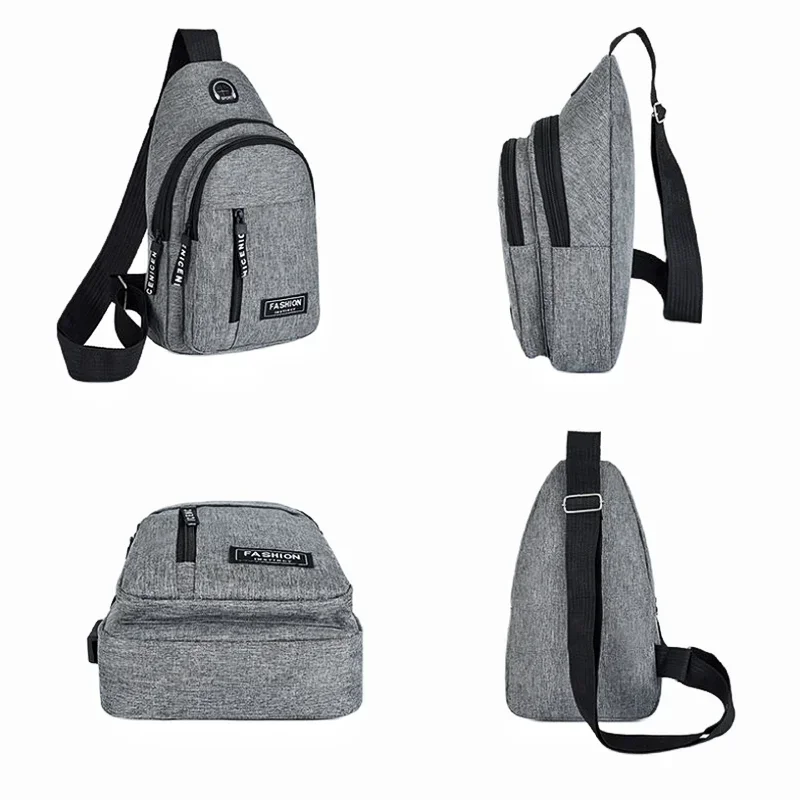 Bolso de pecho multifuncional para hombre, bandolera de tela Oxford, estilo coreano, informal, resistente al agua, tendencia de moda, novedad de 2023