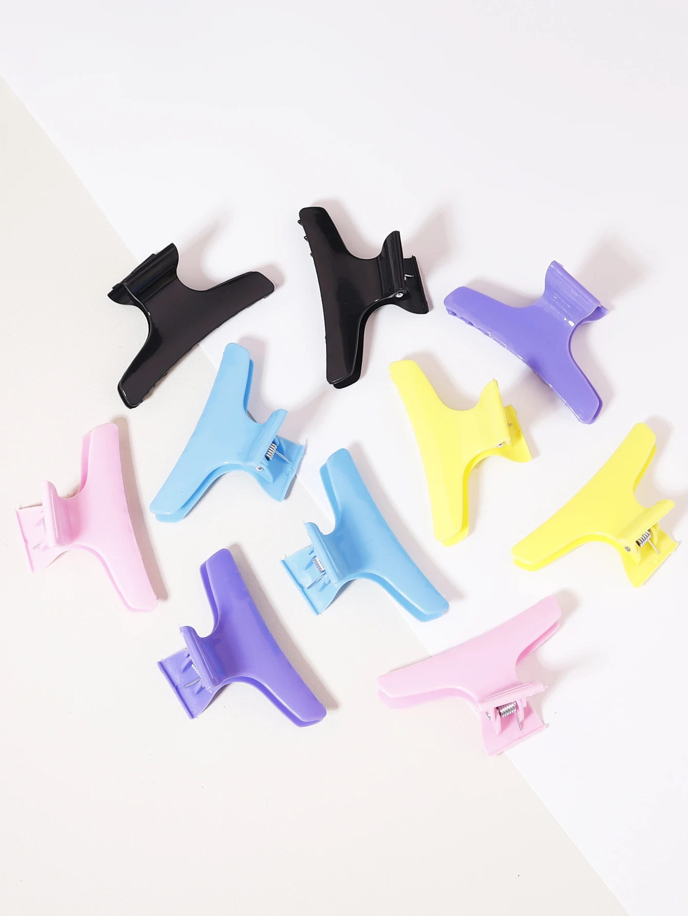 

12pcs/set fashionable butterfly clips hair styling and cutting clips for claw clips hair styling tool Special for real hair wigs