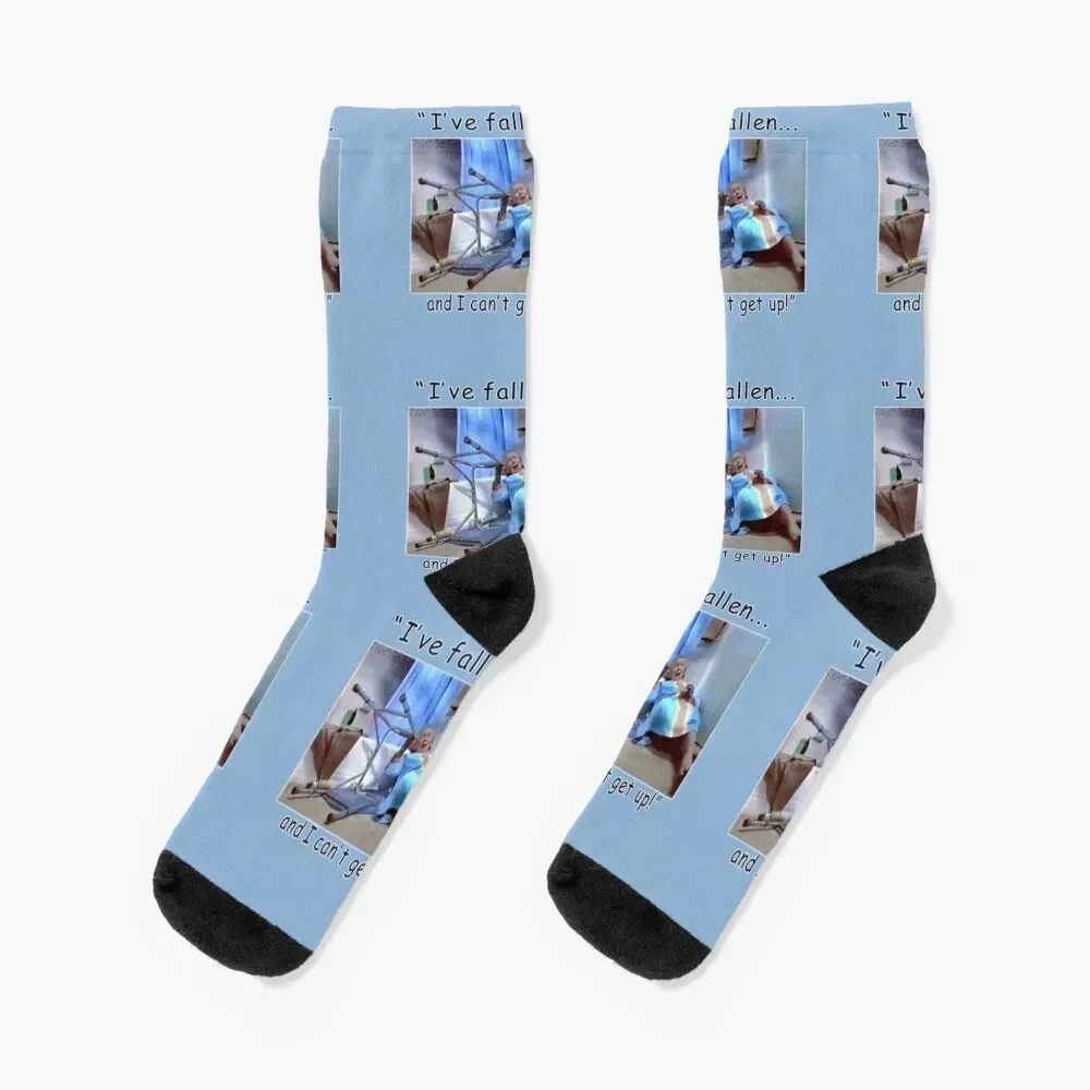 

I'VE FALLEN AND I CAN'T GET UP! Socks Non-slip Hiking boots anime men cotton high quality Socks For Men Women's