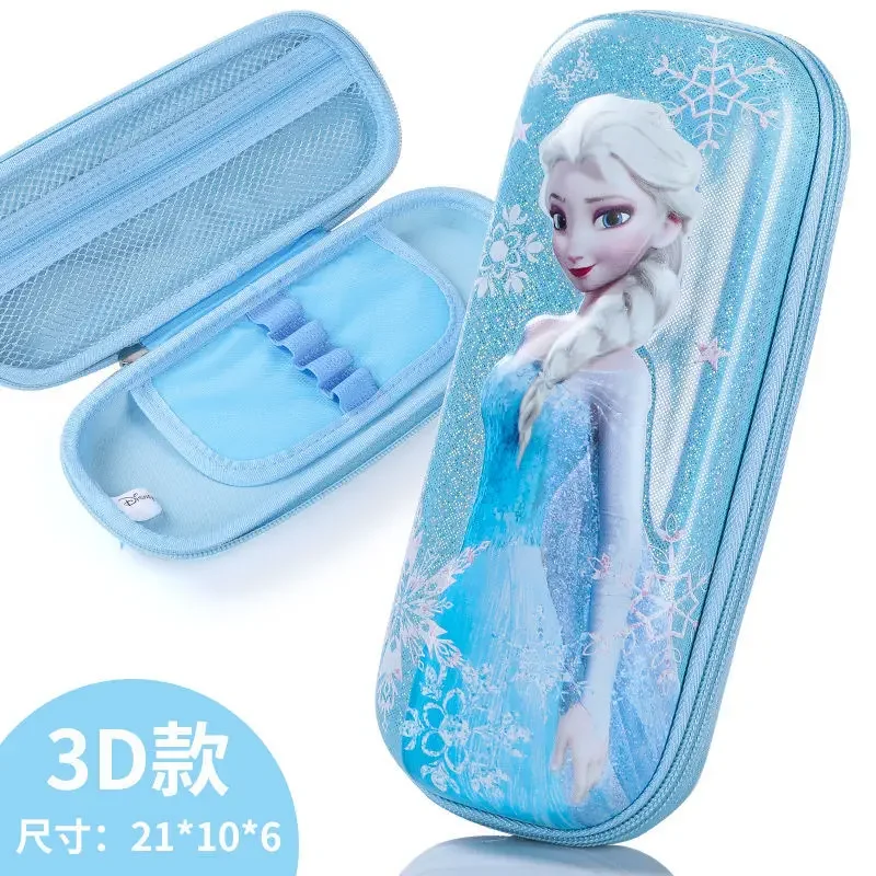 Cute Frozen Elsa Princess Sweet Cartoon Picture Children's New Simple Fashion Portable Large Capacity Waterproof Pencil Bag