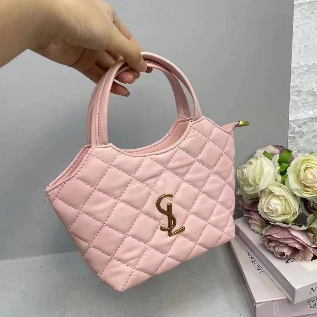 Bag bag 2024 new women\'s simple fashion casual temperament women\'s cabbage basket bag high-quality texture handbag