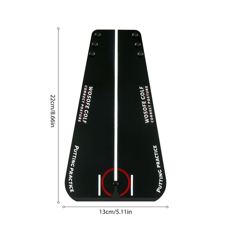 ELOS-WOSOFE portátil golfe putting espelho ferramentas de treinamento golfe putting alinhamento swing trainer prática reta auxílio de treinamento de golfe