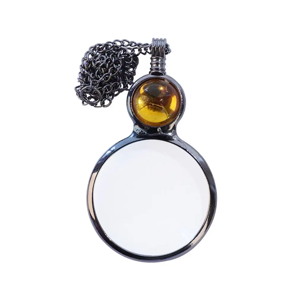 Alloy Multipurpose Convenient 6x magnification Monolithic eyepiece Magnifier Magnifying glass necklace Pendant