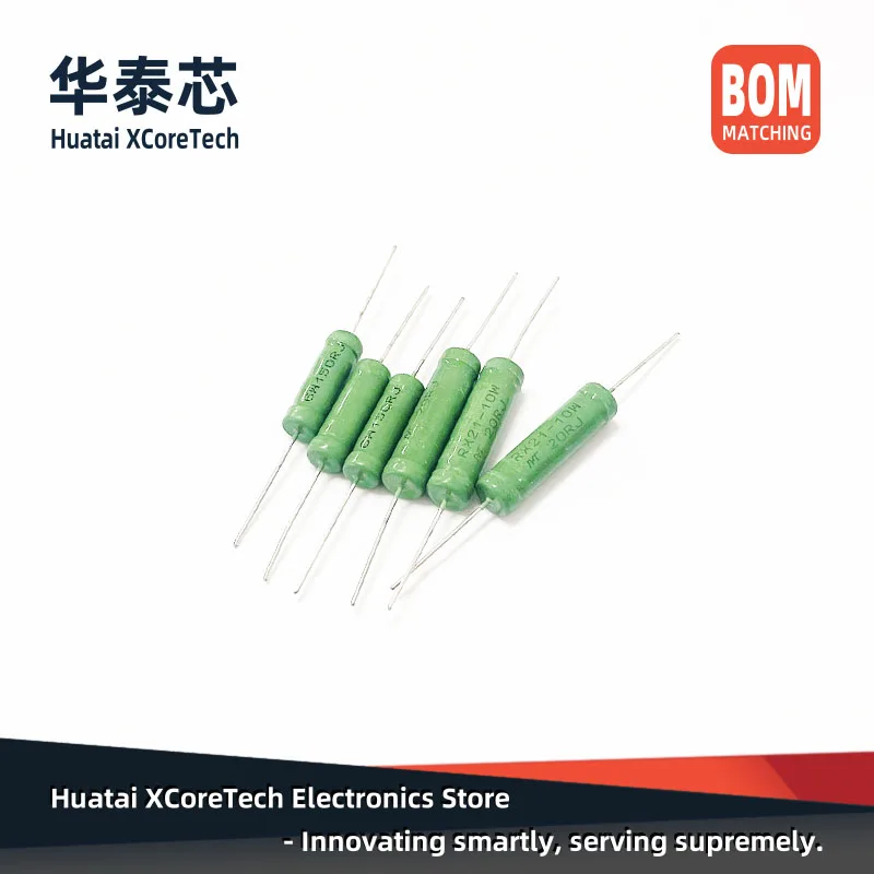 5PCS RX21 10W Wirewound Resistors ±5% 18Ω 20Ω 22Ω 24Ω 25Ω 27Ω 30Ω 33Ω 36Ω 39Ω 43Ω 47Ω 50Ω 51Ω 56Ω 62Ω 68Ω Non-flammable coating