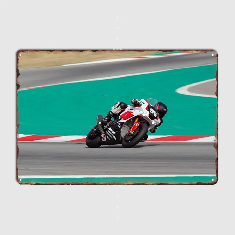 24-Hour Motorcycle Endurance Race Poster Metal Sign Club Tin Custom Bar Bedroom Decor Posters Home Wall Decor Room Decoration