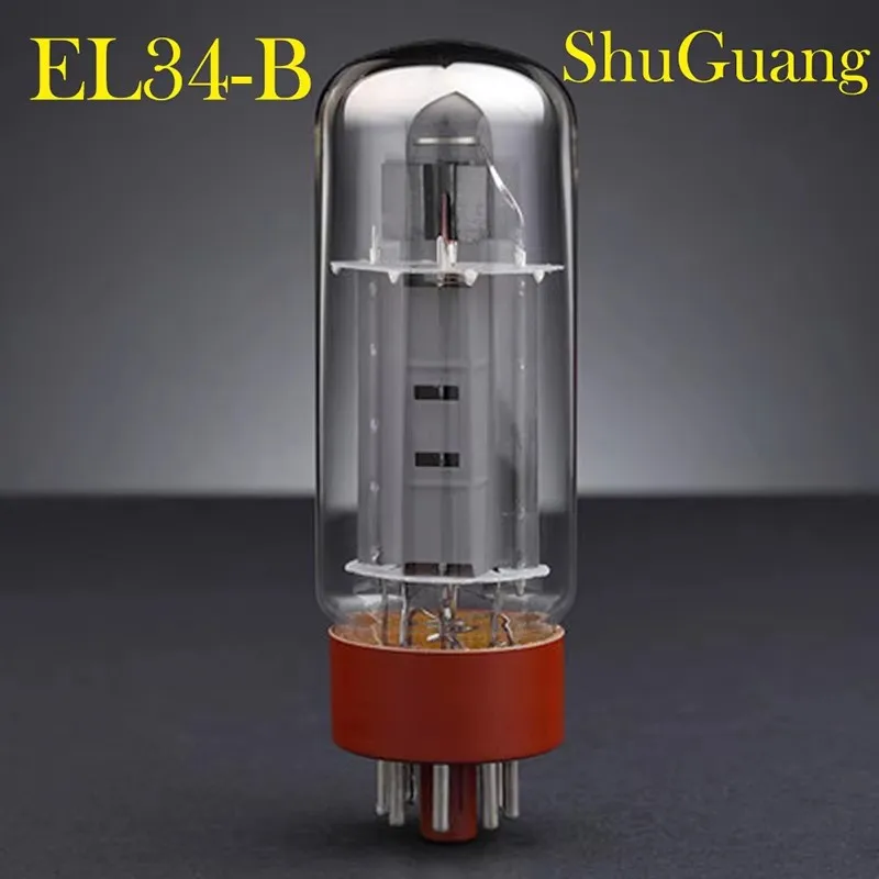 Shuguang หลอดสุญญากาศสำหรับ EL34-B EL34, อุปกรณ์เครื่องขยายเสียงหลอดอิเล็กตรอนแบบ DIY มีช่องเปิด6CA7 EL34B 6P3P 5881 EL34M