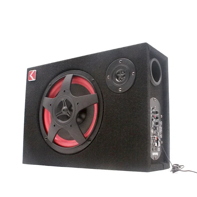Durable High Power 12V/24V/220V Bluetooth Three Use 6-Inch Square Card Car Subwoofer