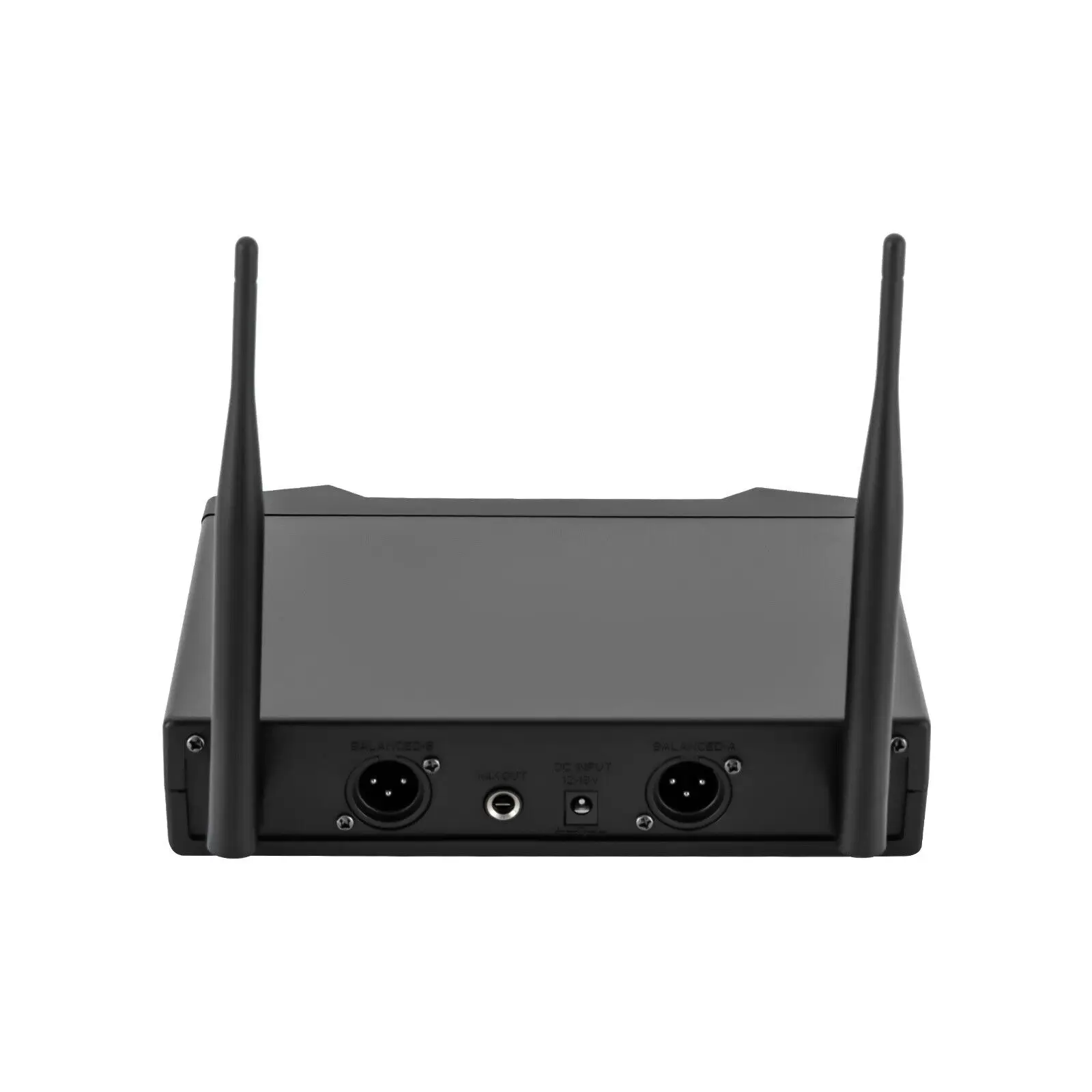 Sistema microfonico wireless 2 canali Pro Audio UHF 2 Microfono dinamico portatile Party