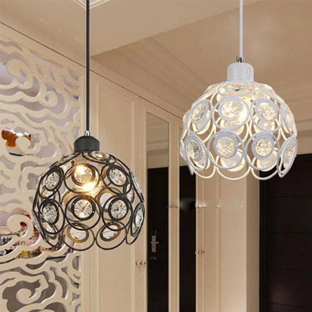 

Ceiling lamp, LED chandelier for dining room, crystal lampshade iron metal elegant ceiling lamp for living room bedroom