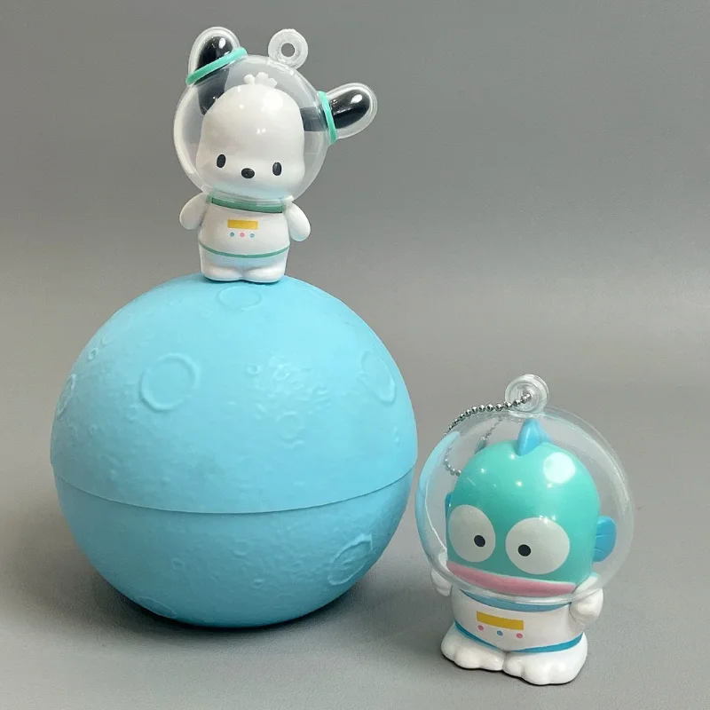 오리지널 Sanrio 캐릭터 캔디 플래닛 시리즈 블라인드 박스 헬로 키티 Cinnamoroll 피규어 모델 미스터리 볼 Diy 펜던트 재미있는 선물
