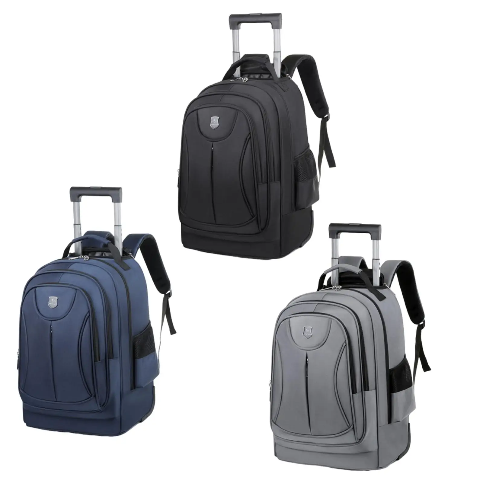 Rollrucksack, lässiger Tagesrucksack, Handgepäck, Laptop-Rucksack mit Rollen für Erwachsene, Kinder, Business, Flugzeug, Schule, Damen und Herren