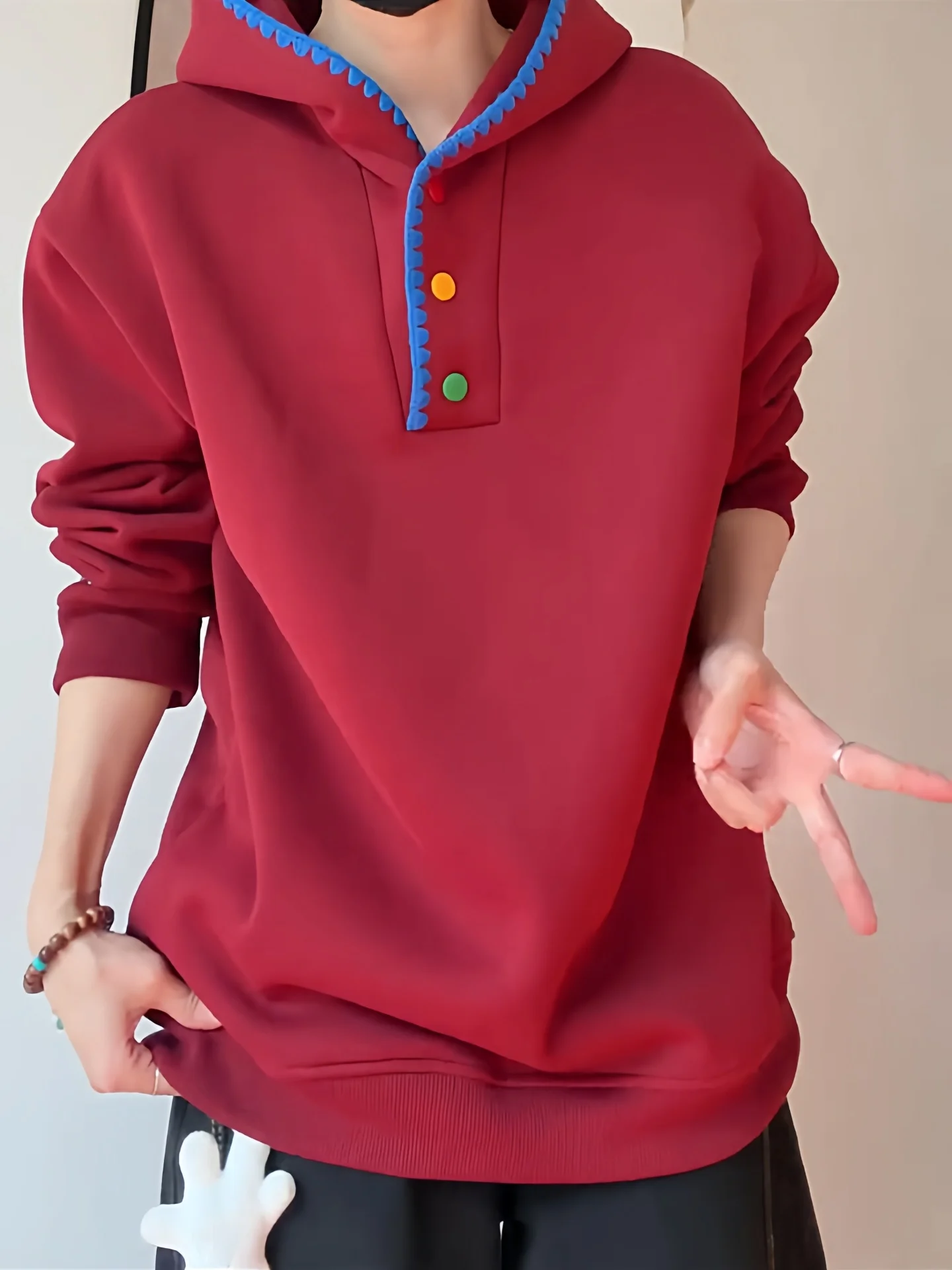 

Мужская толстовка с капюшоном Olive Een, осенне-зимняя, с вышивкой, с отворотами на манжетах, повседневная, удобная, теплая верхняя одежда