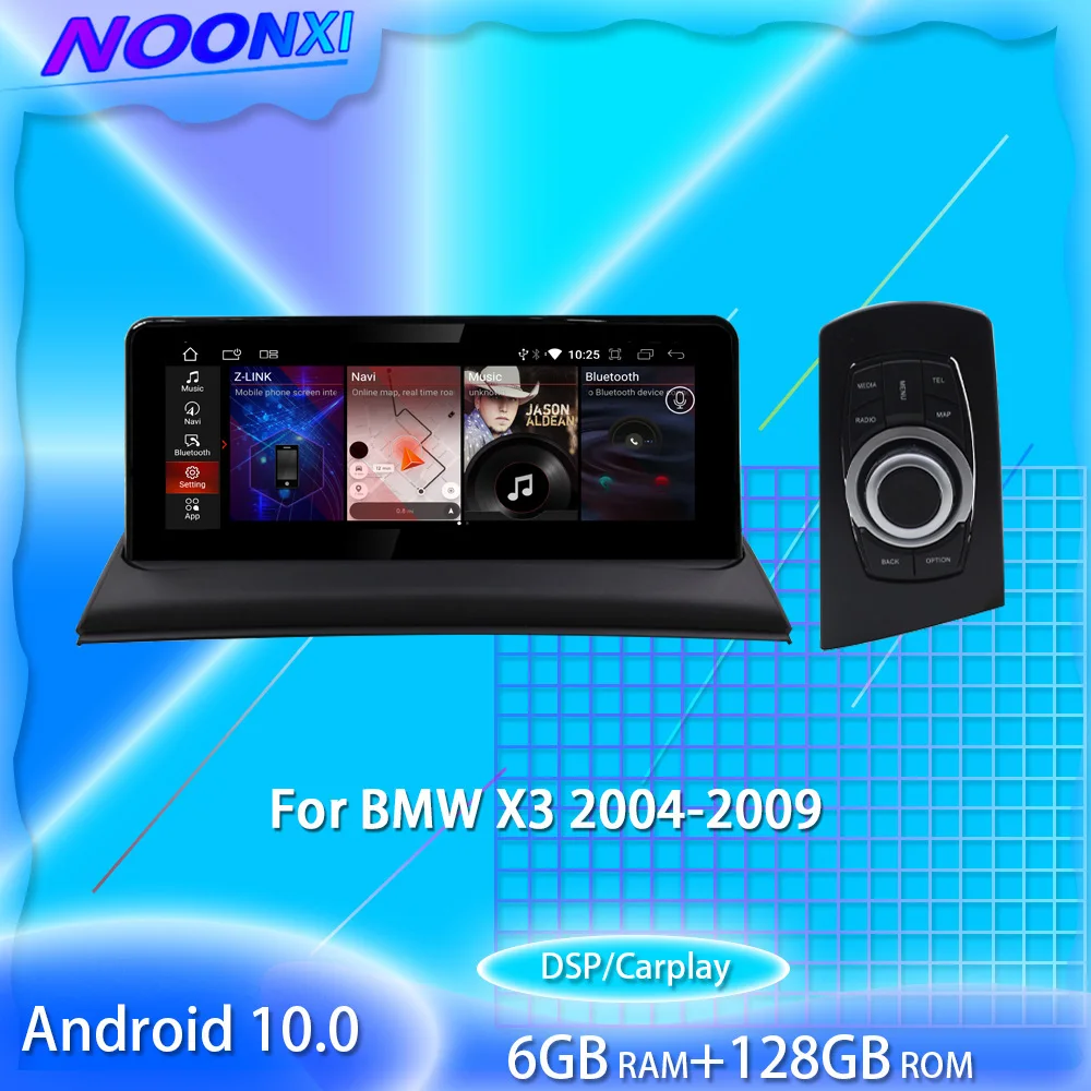 

8G 256G Android 11,0 для BMW X3 E83 2004 2005-2012 Автомагнитола стерео Мультимедийный плеер GPS-навигация CIC NBT Система головное устройство