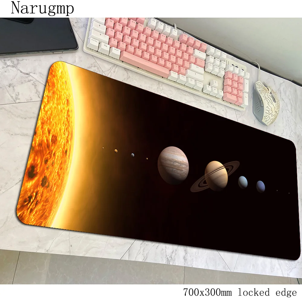 

solar system mousepad Christmas gifts gaming mouse pad 700x300x3mm computer gamer large mat Adorable laptop desk protector pads