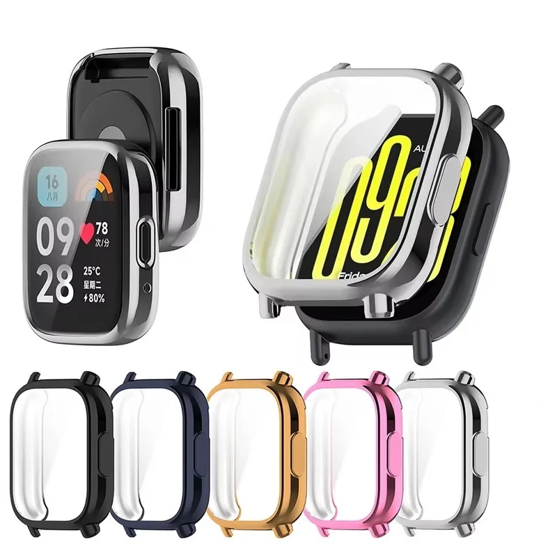 Funda protectora suave de TPU para Redmi Watch 5, accesorios protectores de pantalla para Redmi Watch 5 Lite/Active, funda antiarañazos