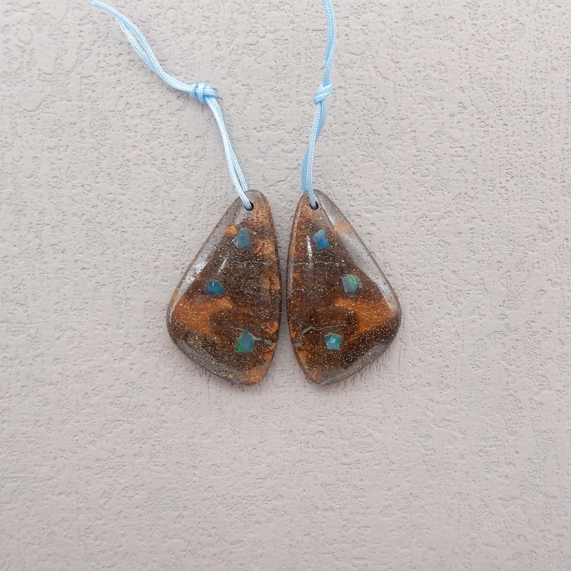 

Серьги-серьги из натурального опала и боплечьего опала Intarsia, 29x17x5 мм, 7,4 г, уникальные ювелирные изделия ручной работы из полудрагоценного камня, подарок «сделай сам» для женщин