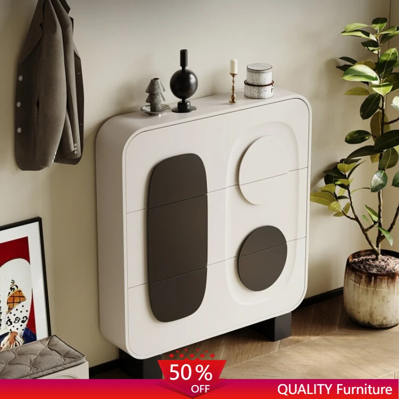 

Luxury Modern Nordic Cream Style Corridor Furniture Shoe Cabinet Entryway Cheap Home Open Cabinets Furniture For Living Room
