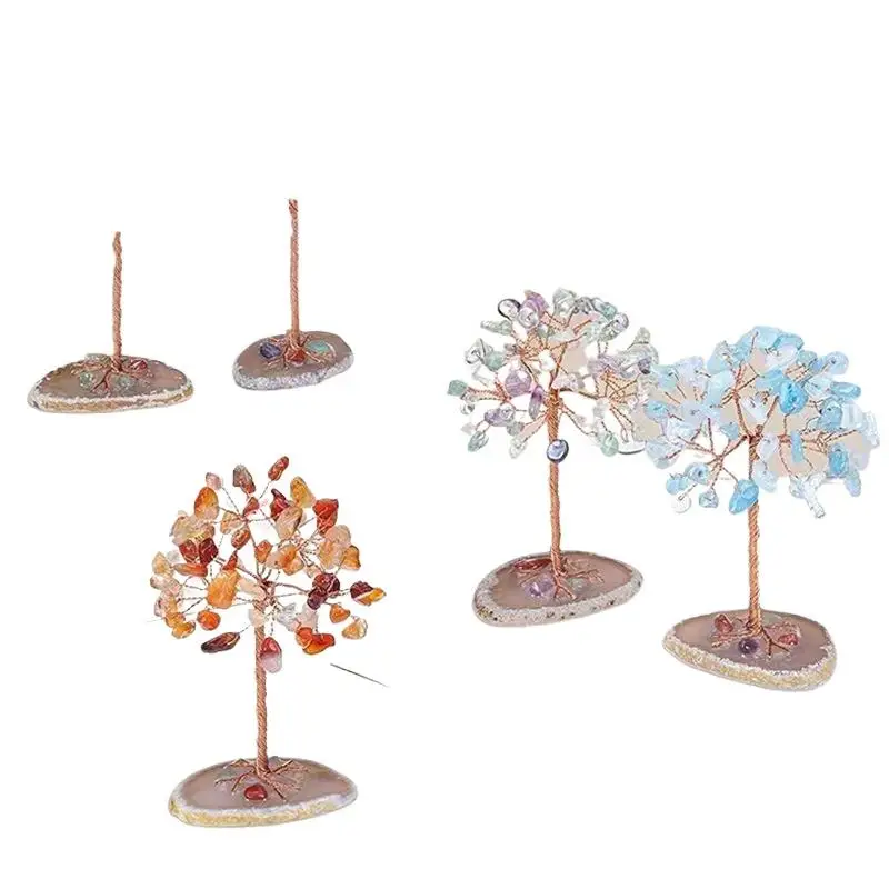 Super Mini Kristall-Geldbaum Heilender Edelstein Feng-Shui-Ornament für Wohnzimmer Yoga-Ecke Heimdekoration – Detail 6
