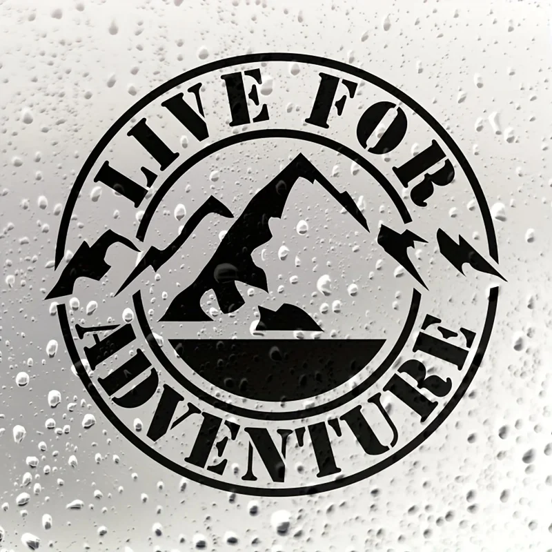 Adventure Camper Van Sticker Mountain Arrow Vinyl Decal Waterproof Removable RV Car Window Body Outdoor Decoration